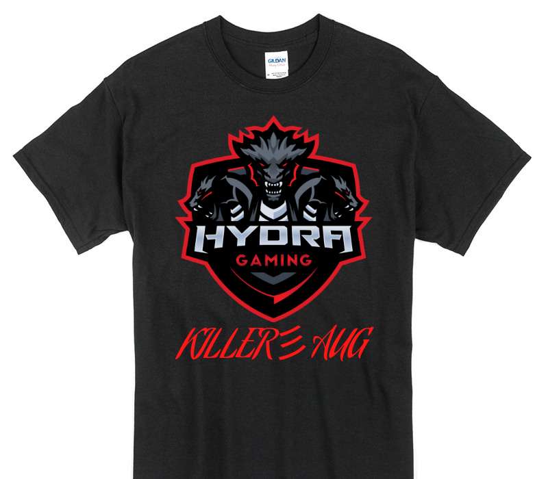 Custom Gildan 100% Cotton Black T-Shirt