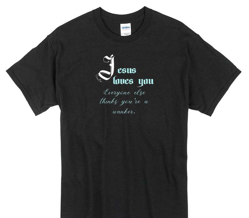 Custom Gildan 100% Cotton Black T-Shirt