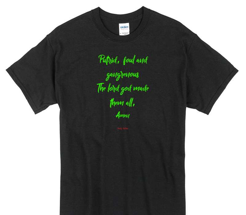 Custom Gildan 100% Cotton Black T-Shirt
