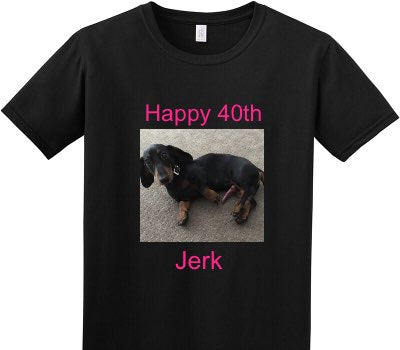 Custom Adult Soft Style 100% Cotton Black T-Shirt