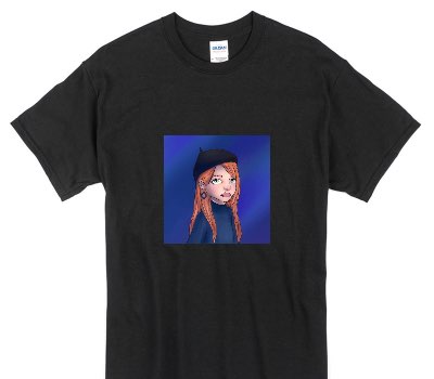Custom Gildan 100% Cotton Black T-Shirt