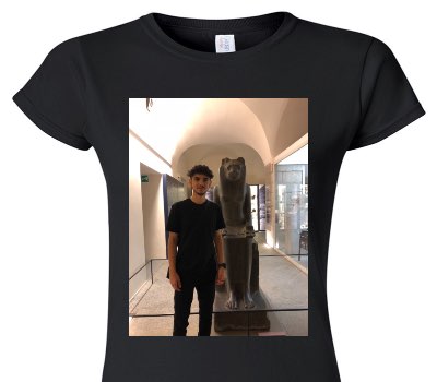 Custom Womens Soft Style 100% Cotton Black T-Shirt