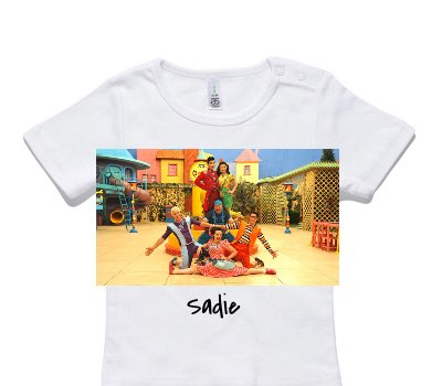 Custom AS Colour White Baby T-Shirt