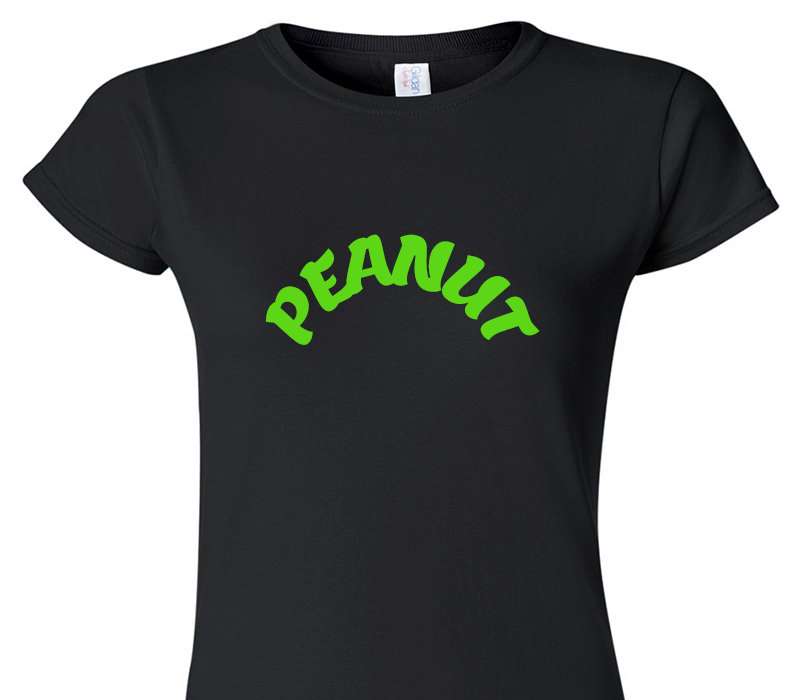 Custom Womens Soft Style 100% Cotton Black T-Shirt