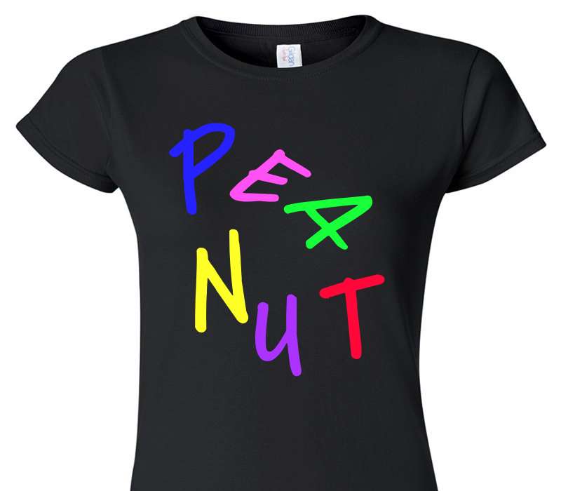 Custom Womens Soft Style 100% Cotton Black T-Shirt