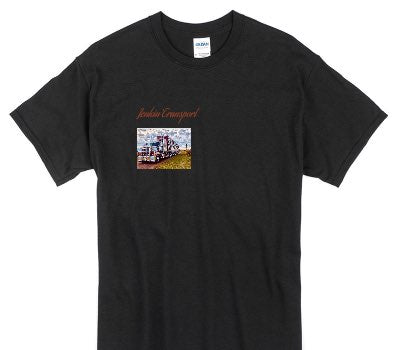 Custom Gildan 100% Cotton Black T-Shirt