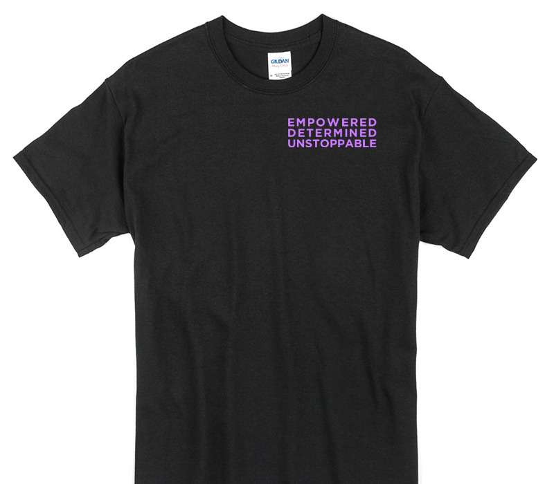 Custom Gildan 100% Cotton Black T-Shirt