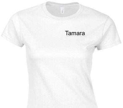 Custom Womens Soft Style 100% Cotton White T-Shirt