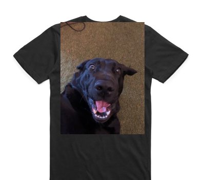 Custom AS Colour 100% Cotton Black T-Shirt
