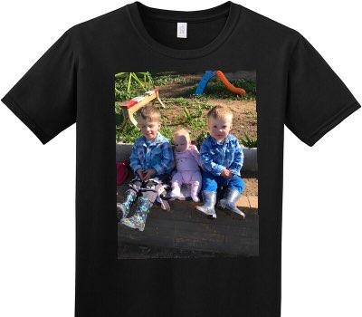 Custom Adult Soft Style 100% Cotton Black T-Shirt