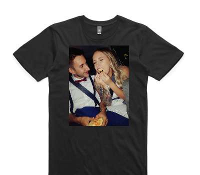 Custom AS Colour 100% Cotton Black T-Shirt