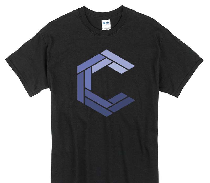 Custom Gildan 100% Cotton Black T-Shirt