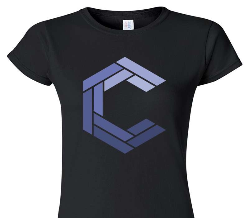 Custom Womens Soft Style 100% Cotton Black T-Shirt