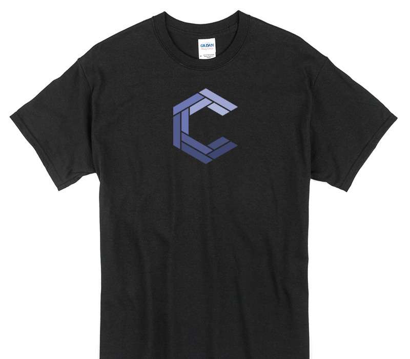 Custom Gildan 100% Cotton Black T-Shirt