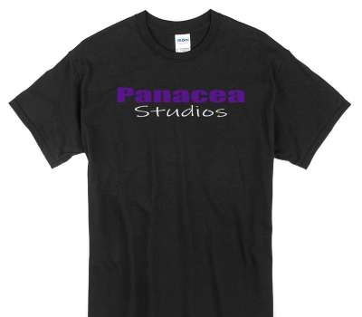 Custom Gildan 100% Cotton Black T-Shirt