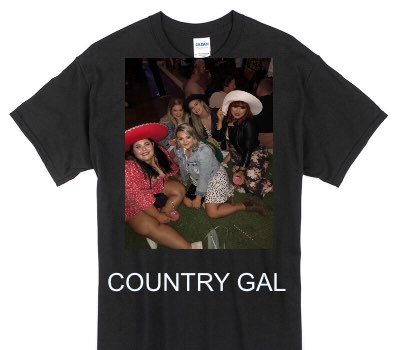 Custom Gildan 100% Cotton Black T-Shirt