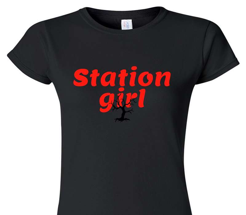 Custom Womens Soft Style 100% Cotton Black T-Shirt