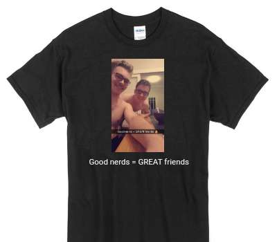 Custom Gildan 100% Cotton Black T-Shirt