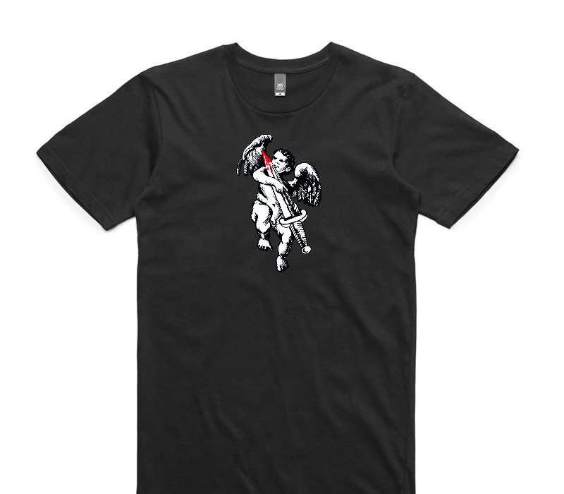 Custom AS Colour 100% Cotton Black T-Shirt