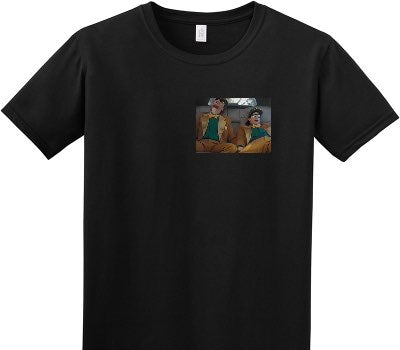 Custom Adult Soft Style 100% Cotton Black T-Shirt