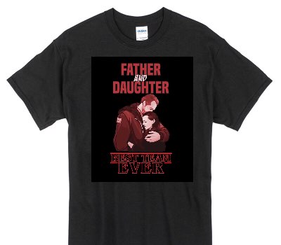Custom Gildan 100% Cotton Black T-Shirt