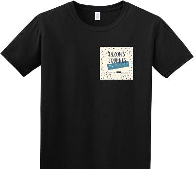 Custom Adult Soft Style 100% Cotton Black T-Shirt