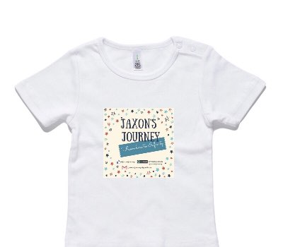 Custom AS Colour White Baby T-Shirt