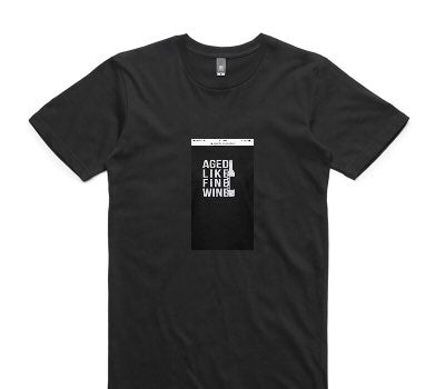 Custom AS Colour 100% Cotton Black T-Shirt