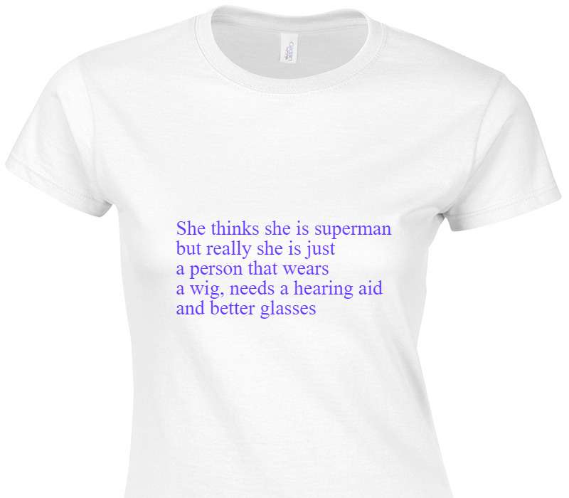 Custom Womens Soft Style 100% Cotton White T-Shirt