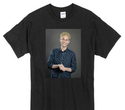Custom Gildan 100% Cotton Black T-Shirt