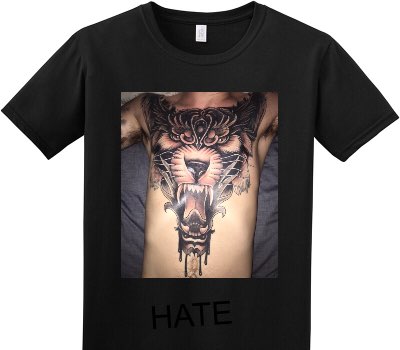 Custom Adult Soft Style 100% Cotton Black T-Shirt