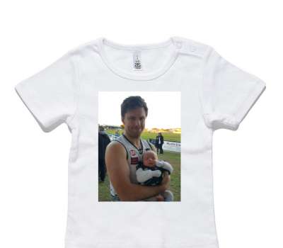 Custom AS Colour White Baby T-Shirt