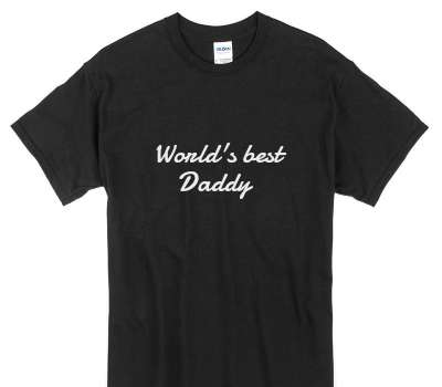 Custom Gildan 100% Cotton Black T-Shirt