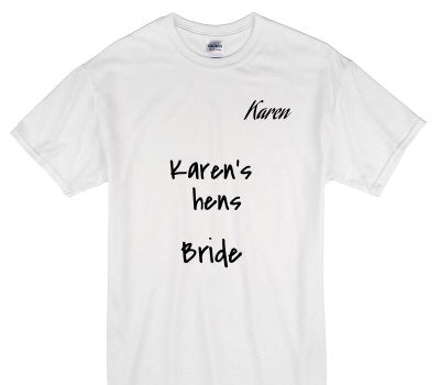 Custom Gildan 100% Cotton White T-Shirt
