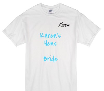 Custom Gildan 100% Cotton White T-Shirt