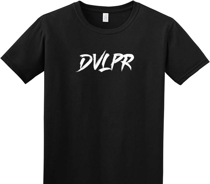 Custom Adult Soft Style 100% Cotton Black T-Shirt