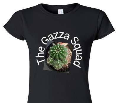 Custom Womens Soft Style 100% Cotton Black T-Shirt