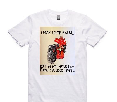 Custom AS Colour 100% Cotton White T-Shirt