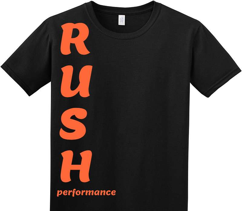 Custom Adult Soft Style 100% Cotton Black T-Shirt