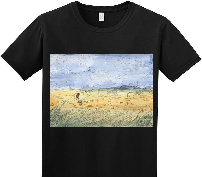 Custom Adult Soft Style 100% Cotton Black T-Shirt