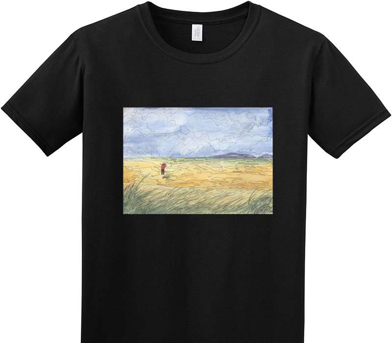 Custom Adult Soft Style 100% Cotton Black T-Shirt