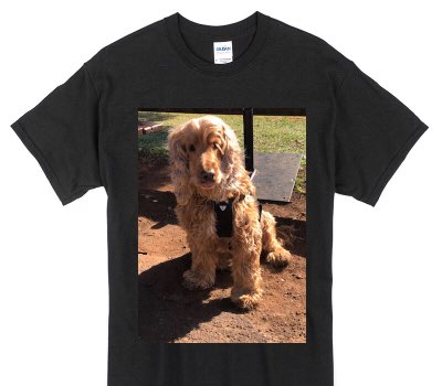 Custom Gildan 100% Cotton Black T-Shirt