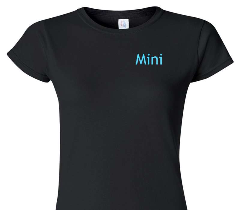 Custom Womens Soft Style 100% Cotton Black T-Shirt