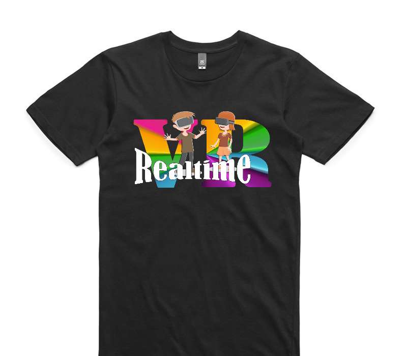 Custom AS Colour 100% Cotton Black T-Shirt