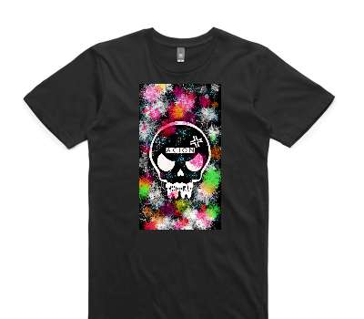 Custom AS Colour 100% Cotton Black T-Shirt