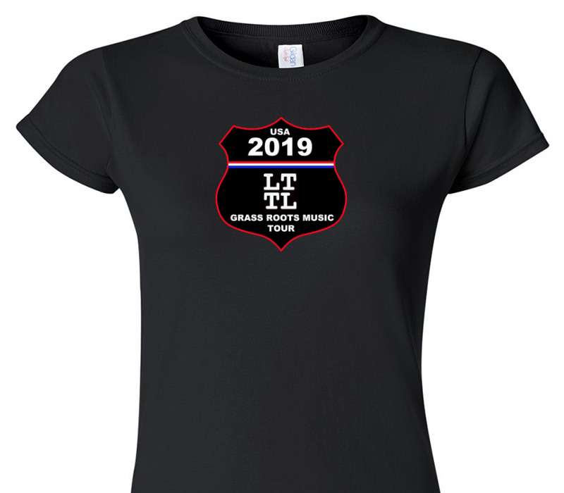 Custom Womens Soft Style 100% Cotton Black T-Shirt