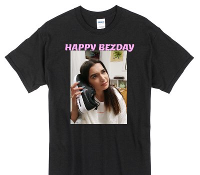 Custom Gildan 100% Cotton Black T-Shirt