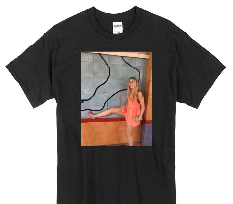 Custom Gildan 100% Cotton Black T-Shirt