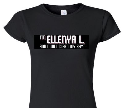 Custom Womens Soft Style 100% Cotton Black T-Shirt