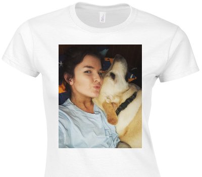 Custom Womens Soft Style 100% Cotton White T-Shirt